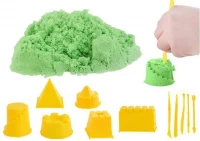 SpaceSand Magický tekutý písek 1000g Hrad - zelený