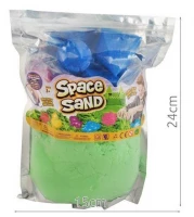 SpaceSand Magický tekutý písek 1000g Hrad - zelený