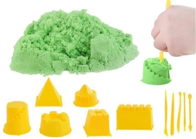 SpaceSand Magický tekutý písek 1000g Hrad - zelený