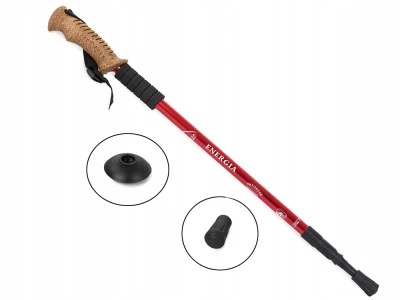 Verk 14008 Treková hůl skládací 1 ks červená