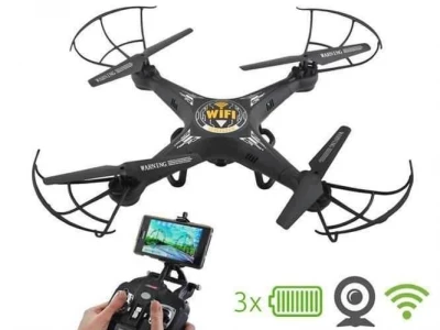 Kvadroptéra Dron s HD kamerou + WiFi K300C Black