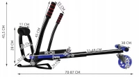 ISO 6480 Vozík pro hoverboard Gokart LED modrá bazar