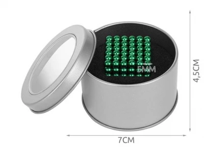 NeoCube 5mm 216 magnetov v darčekovej krabičke zelená