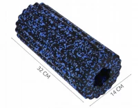 ISO 8681 Penový valec s výstupkami Roller Yoga čierno modrá
