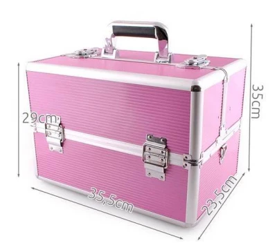 ISO XL 749 Kufřík kosmetický růžový