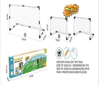 KIK KX6833 Fotbalová branka s míčkem 80 x 120x 52cm 2v1