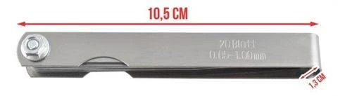 ISO Listové mierky 0.05 - 1.0mm, 20ks