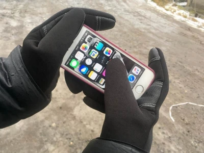 GFT Dotykové rukavice XL černá