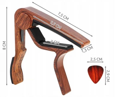 ISO 8828 Kapodaster dřevo s 3ks trsátek
