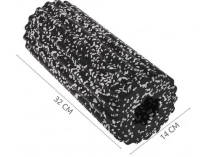 ISO 8679 Pěnový válec s výstupky Roller Yoga černobílá