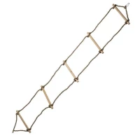 KIK KX7991 Dřevěný provazový žebřík - Nosnost 40kg