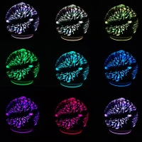GT K444G4 Aroma difuzér zvlhčovač 3D hvězdy