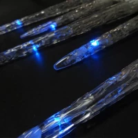 GT E23A Vianočné LED osvetlenie cencúle 20ks modrá 6m