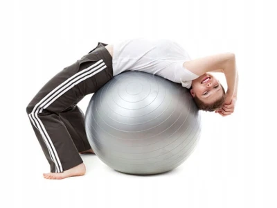 Verk Gymnastický míč 65cm stříbrná
