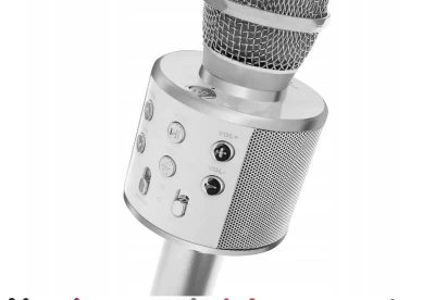 WSTER WS-858 Karaoke bluetooth mikrofón strieborný