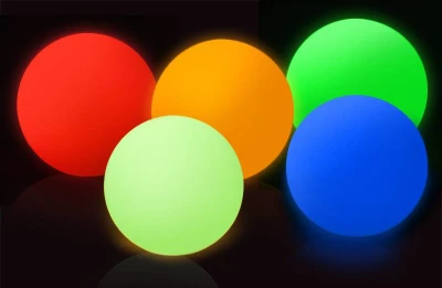 ISO 50 cm LED koule, 16 LED, RGB, baterie