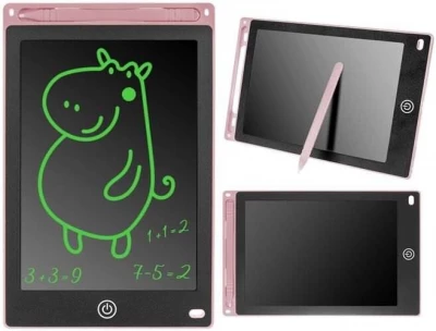 ISO 8967 Digitálny LCD tabuľka 8.5 palca pre kreslenie a písanie ružová