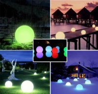 ISO 40 cm LED koule, 16 LED, RGB, baterie