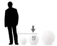 ISO 40 cm LED koule, 16 LED, RGB, baterie