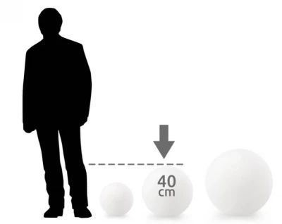 ISO 40 cm LED koule, 16 LED, RGB, baterie