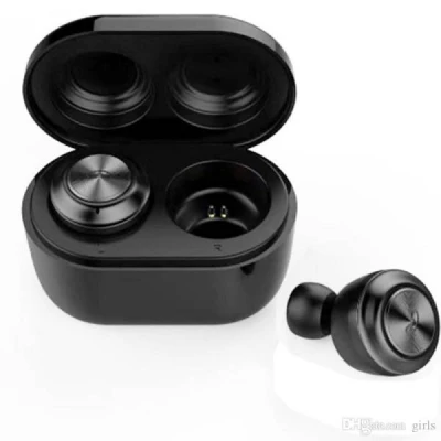ISO A6 TWS Sluchátka Bluetooth 5.0 s dokovací stanicí černá