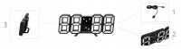 ISO 9143 Digitálne LED hodiny čierna