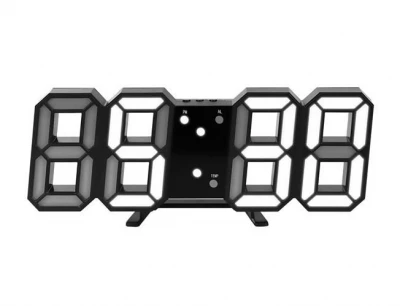 ISO 9143 Digitálne LED hodiny čierna