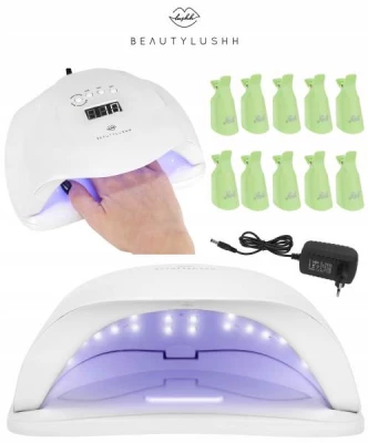 Beautylushh SunX UV Lampa 36 LED 48W s klipy bílá