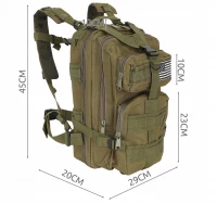 Trizand 8916 Vojenský batoh 30 l zelená