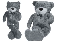 Velký plyšový medvěd šedý 160 cm