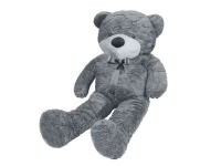 Velký plyšový medvěd šedý 160 cm