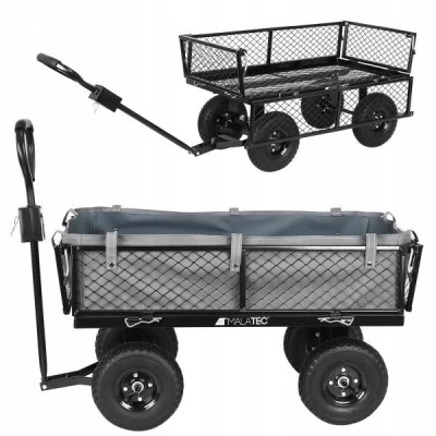 Malatec 9032 Zahradní vozík s výklopnými boky nosnost 350 Kg 