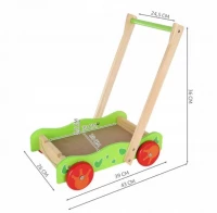 Kruzzel 9445 Dřevěné chodítko s kostkami Velká žába