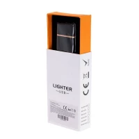 KIK Luxusní elektronický USB zapalovač černá