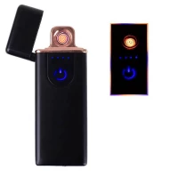 KIK Luxusní elektronický USB zapalovač černá