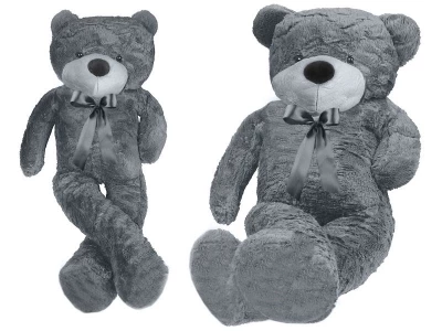 Velký plyšový medvěd šedý 130 cm
