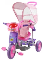 Malatec Trojkolka s vodiacou tyčou Pink basic