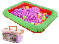 PlaySand Magický tekutý písek 2000g + formičky + pískoviště - Bazar