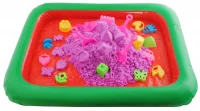 PlaySand Magický tekutý písek 2000g + formičky + pískoviště - Bazar