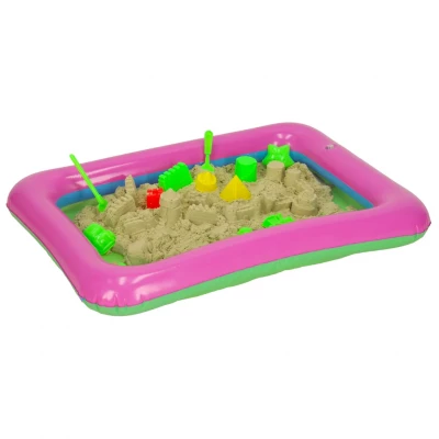 PlaySand Magický tekutý písek 2000g + formičky + pískoviště - Bazar