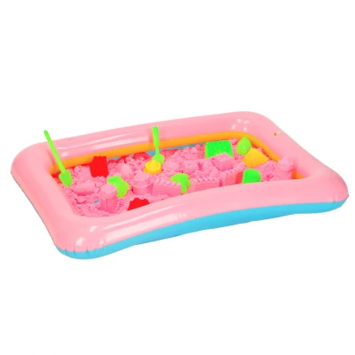 PlaySand Magický tekutý písek 2000g + formičky + pískoviště - Bazar