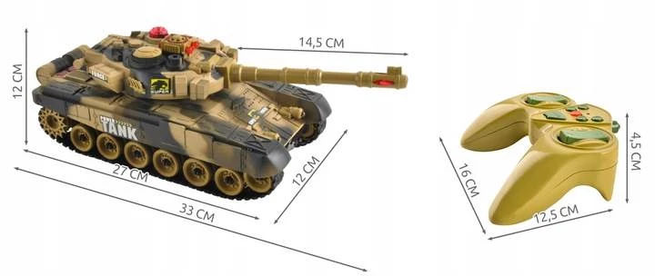 ISO 9499 RC Tank na dálkové ovládání 2 ks 1:14
