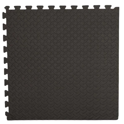 EVA Pěnový koberec 60 x 60 cm 4 ks černá