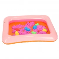 PlaySand Magický tekutý písek 1000g + formičky + pískoviště - bazar