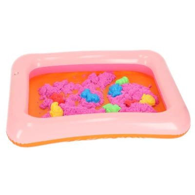 PlaySand Magický tekutý písek 1000g + formičky + pískoviště - bazar