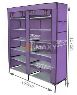 Perfect Shoe Cabinet Skládací skříň 115x30x110 fialová