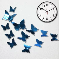 GFT Zrkadlový motýľ 12 ks - modrý