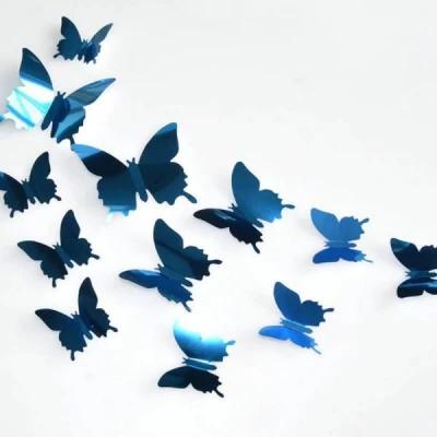 GFT Zrkadlový motýľ 12 ks - modrý