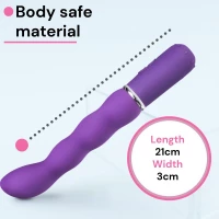 Sensual Vibrátor Fantasy bliss curved 21 cm fialová