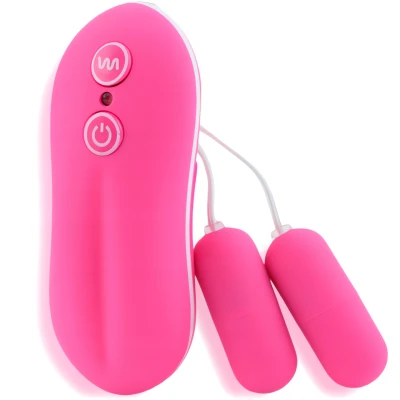 Vibračné vajíčko Sensual M14-2, 20 vibrácií, 2x AAA, ružové